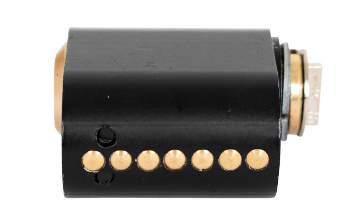 Sylinder oval 7-stift matt svart